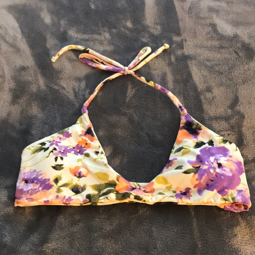 Midori Floral Print Bikini Top - XS